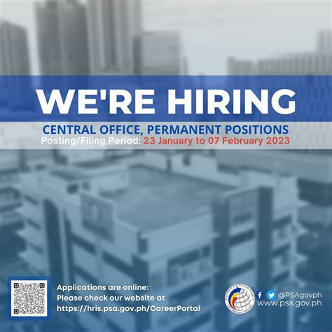 Call for Applicants for Vacant Positions at the Central Office and .